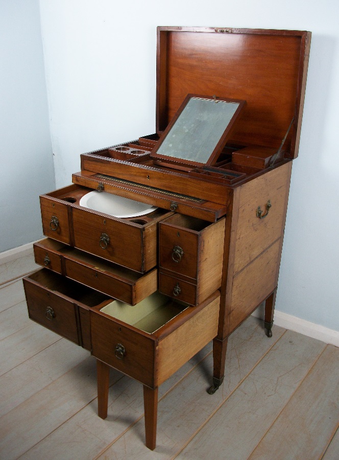 Mahogany Military Campaign Chest of Drawers